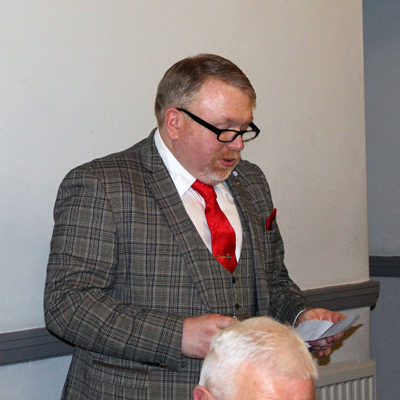 Alan Ledger toasts the Provincial Grand Master.