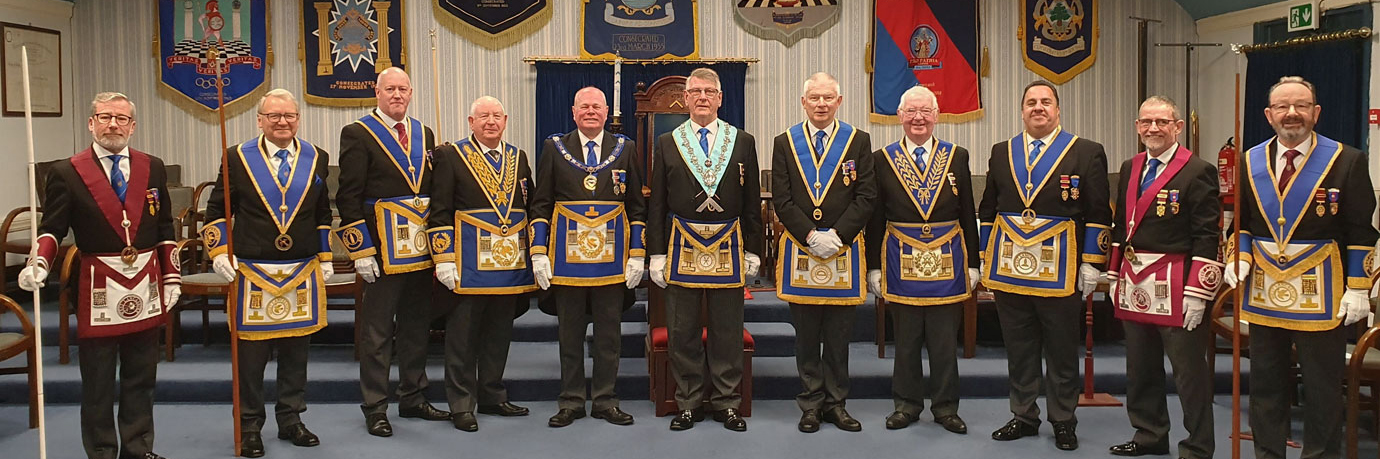 Pictured from left to right, are: Bob Marsden, Russell Forsyth, Tony Farrar, Harry Cox, Duncan Smith, David Rowbotham, Bob Stafford, Keith Jackson, Michael Tax, Geoff Diggles and Paul Smedley.