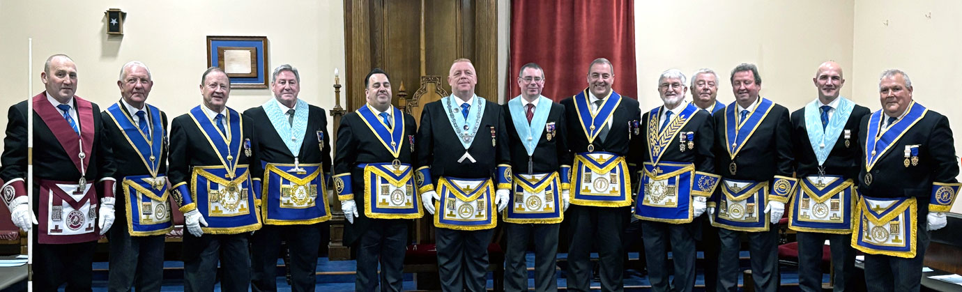 Pictured from left to right, are Andy McClements, Steve Plevey, Paul Broadley, Neil McGill, Michael Tax, Daniel Crossley, Steve McClintock, Scott Devine, John Robson, George Fox, Paul Dent, Bryan Cambidge and Larry Branyan.