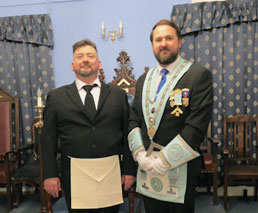 Gary initiated into Woolton Lodge of Unity