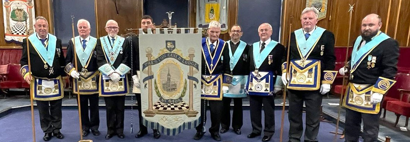 The banner party, from left to right, are: David Parker Snr, David Moss, David Gregson, James Walker, Gordon Sudell, Noel Colley, Paul Shuttleworth, Gowan O’Hagan and David Parker Jnr.