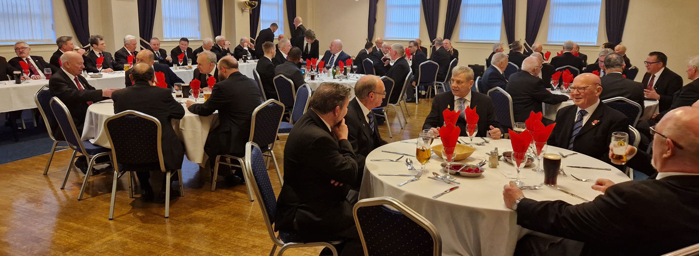 A very full and lively festive board.