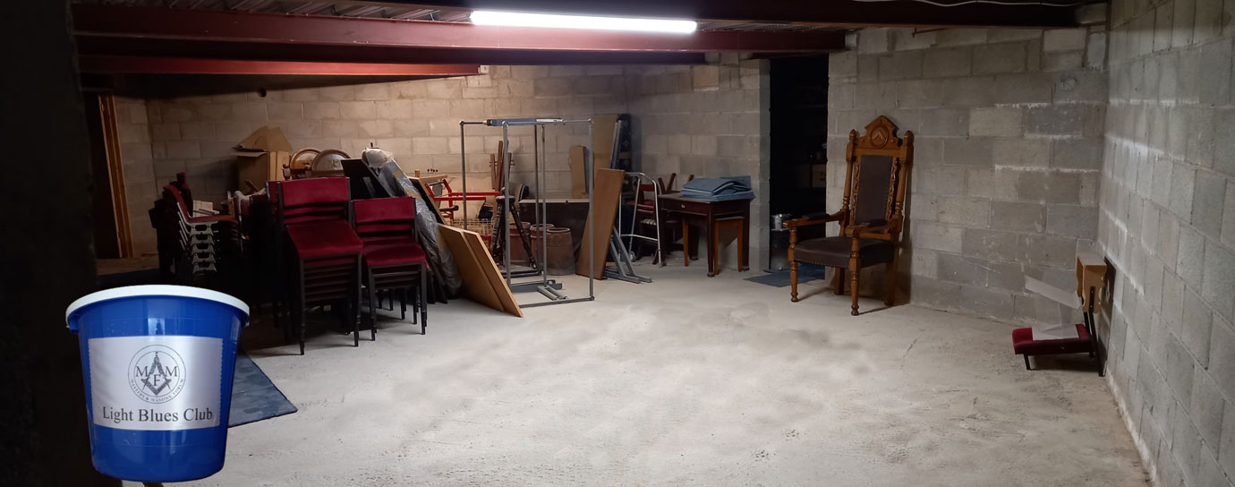 The basement to be converted in to a community hub.