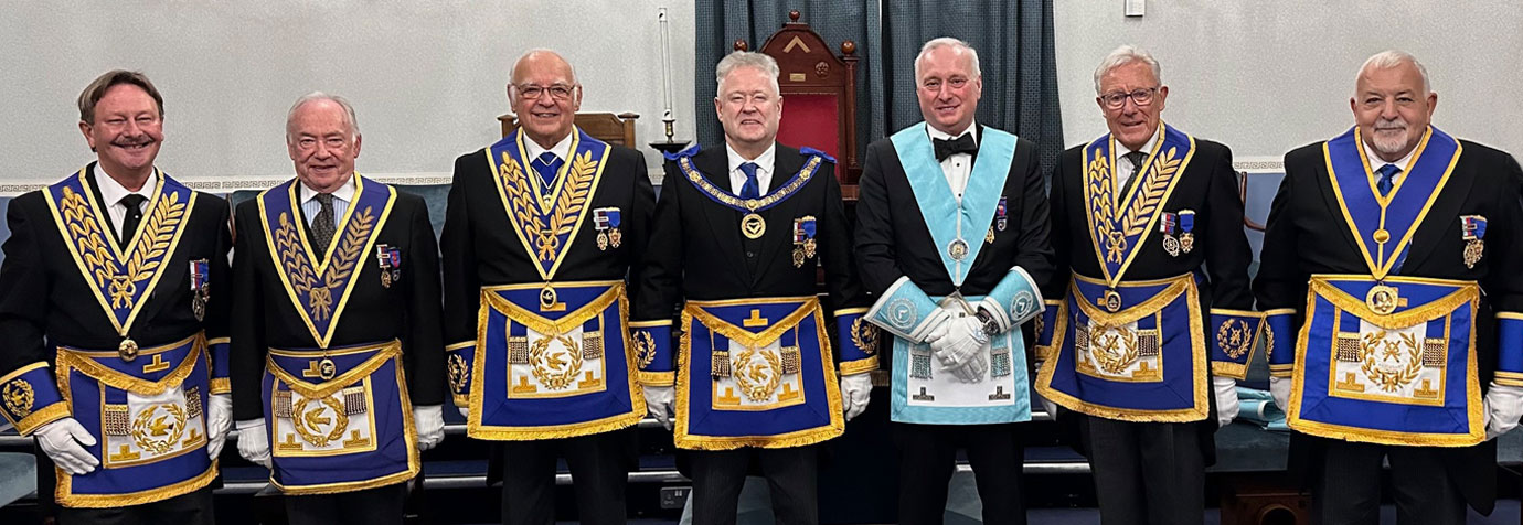 Pictured from left to right, are: Paul Hesketh, Jeremy Ashton, David Ogden, Peter Schofield, David Makinson, Ian Higham and Barry Dickinson