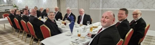 Companions enjoying the festive board