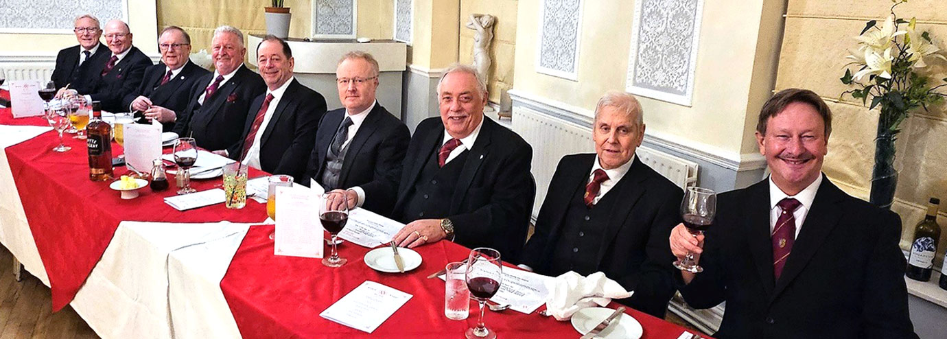 Top table at the installation festive board.