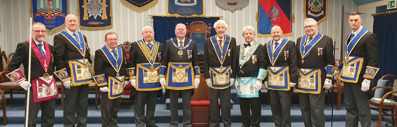 Pictured left to right, are: Geoff Diggles, Tony Farrar, Mike Brown, Harry Cox, Duncan Smith, Neil Scott, Keith Carter, John Cross, Jim Gregson and Ryan Modlin