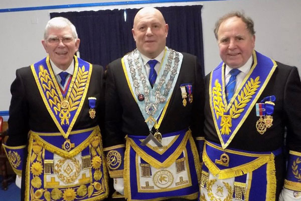 Pictured from left to right, are: Tony Harrison, Stephen Dunn and Graham Chambers.