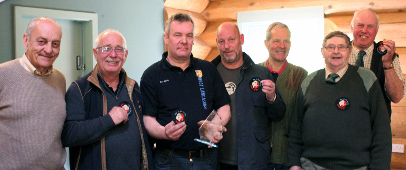 Winners receiving their woven badges.