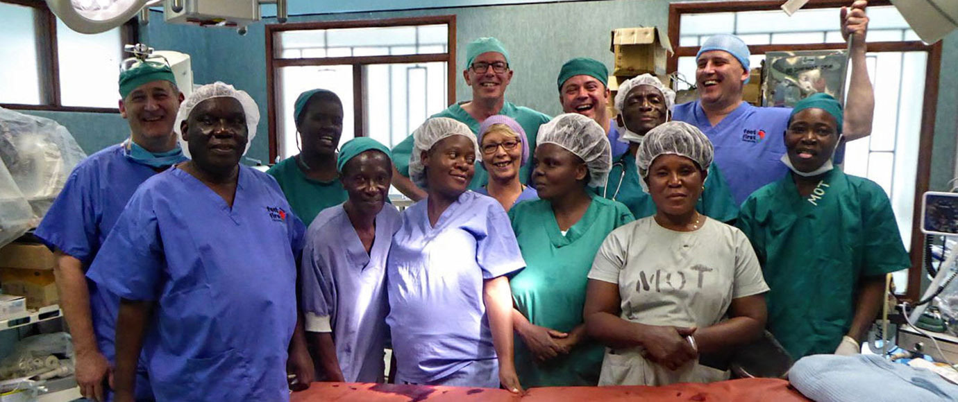 The operating team at the hospital. The operating team at the hospital.