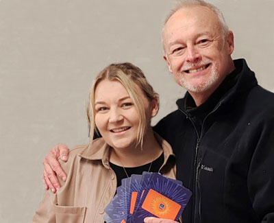 Phil Stock handing over vouchers to Elle Marshall, deputy manager of Woodvale and Ainsdale Community Centre. Phil Stock handing over vouchers to Elle Marshall, deputy manager of Woodvale and Ainsdale Community Centre.