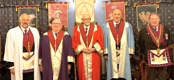 Pictured from left to right, are: Roger Boyle, Stephen Cornwell, John Leisk, Christopher Lyon, William Pinto. Pictured from left to right, are: Roger Boyle, Stephen Cornwell, John Leisk, Christopher Lyon, William Pinto.