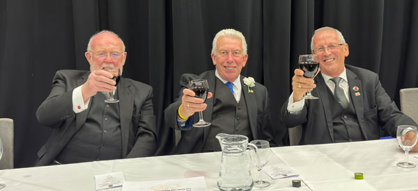 Mark (centre) enjoying the company of distinguished guests. Mark (centre) enjoying the company of distinguished guests.