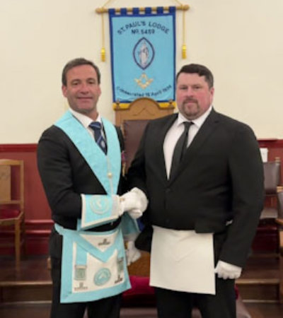 WM Chris Farley (left) congratulates John Gregory Smith. WM Chris Farley (left) congratulates John Gregory Smith.