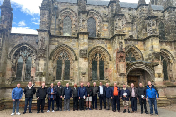 Members of Toxteth Lodge visit Rosslyn Chapel. Members of Toxteth Lodge visit Rosslyn Chapel.