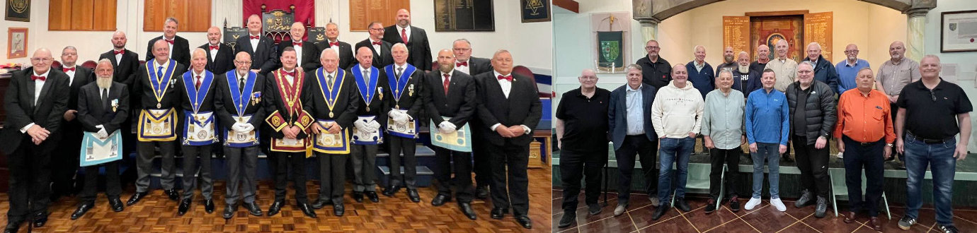 Pictured left: brethren of Toxteth Lodge and Lodge St Leonard. Pictured right: members of Toxteth Lodge. Pictured left: brethren of Toxteth Lodge and Lodge St Leonard. Pictured right: members of Toxteth Lodge.