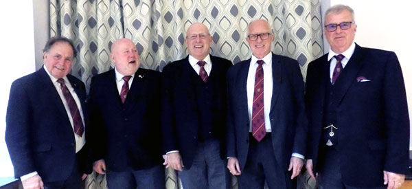 Pictured from left to right, are: Graham Chambers, Jason Hengler, Stephen Dunn, John Roxburgh and John Selley Pictured from left to right, are: Graham Chambers, Jason Hengler, Stephen Dunn, John Roxburgh and John Selley