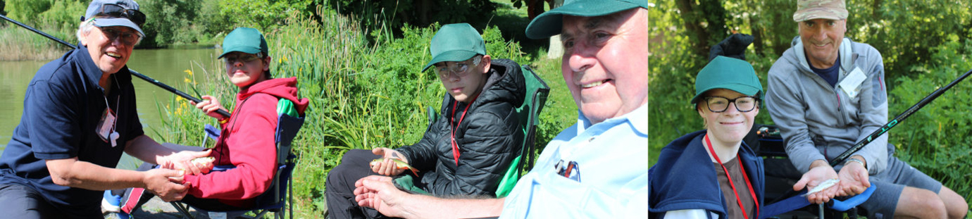 Pictured left: Allan Brown (left) and Phoenix Slater with the first fish caught. Pictured centre: Asa McDonough (left) about to release his first fish and Graham Chambers. Pictured right: Toby Whiteside (left) lands his first fish with Tony Jones. Pictured left: Allan Brown (left) and Phoenix Slater with the first fish caught. Pictured centre: Asa McDonough (left) about to release his first fish and Graham Chambers. Pictured right: Toby Whiteside (left) lands his first fish with Tony Jones.