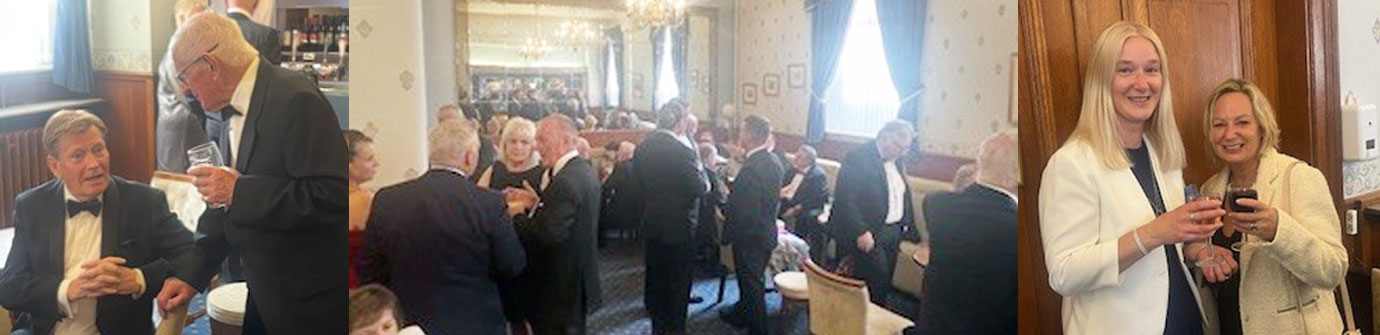 Pictured left: Kevin Poynton (left) has a catch up with lodge DC Bryan Henshaw. Pictured centre: Guests enjoying pre-dinner drinks and conversation. Pictured right: Southport Group Secretary Richard Jenkinson’s partner Kerry Edmondson and Southport Group Chairman’s wife Sharon Stock. Pictured left: Kevin Poynton (left) has a catch up with lodge DC Bryan Henshaw. Pictured centre: Guests enjoying pre-dinner drinks and conversation. Pictured right: Southport Group Secretary Richard Jenkinson’s partner Kerry Edmondson and Southport Group Chairman’s wife Sharon Stock.