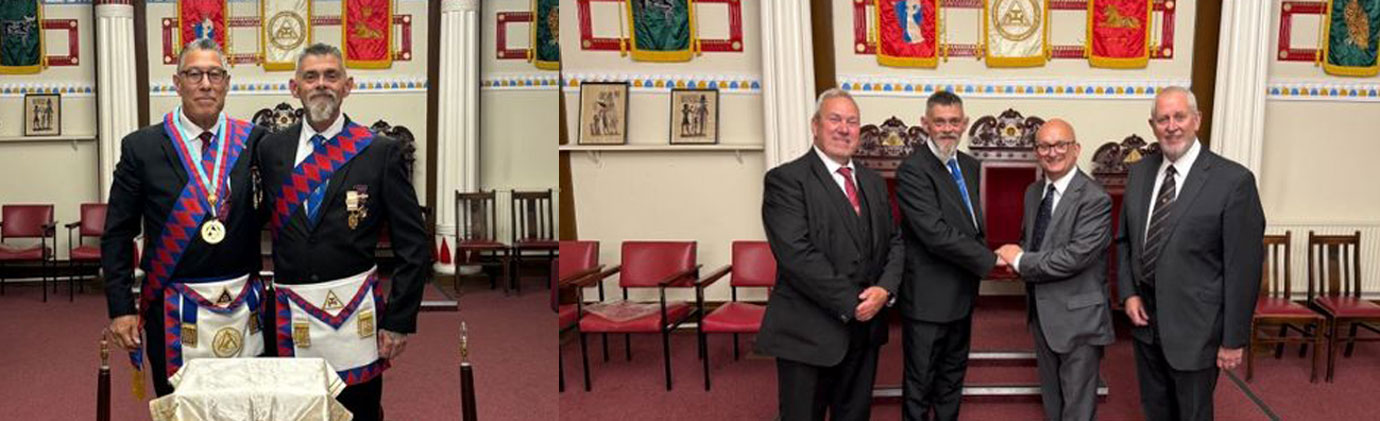 Pictured left: Jorge Perez (left) and Derek Connor. Pictured right from left to right, are: Ray Parr, Derek Connor, Oliver Winder and Steve Carroll. Pictured left: Jorge Perez (left) and Derek Connor. Pictured right from left to right, are: Ray Parr, Derek Connor, Oliver Winder and Steve Carroll.