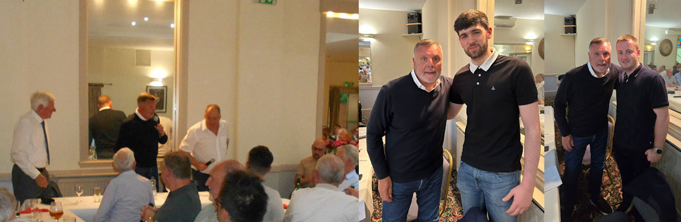 Pictured left from left to right standing, are: Ken Wagner, Graeme Sharp and John Stiles. Pictured centre: Graeme Sharp (left) and Alex Mason. Pictured right: Graeme Sharp (left) and Michael Hitchmough Pictured left from left to right standing, are: Ken Wagner, Graeme Sharp and John Stiles. Pictured centre: Graeme Sharp (left) and Alex Mason. Pictured right: Graeme Sharp (left) and Michael Hitchmough