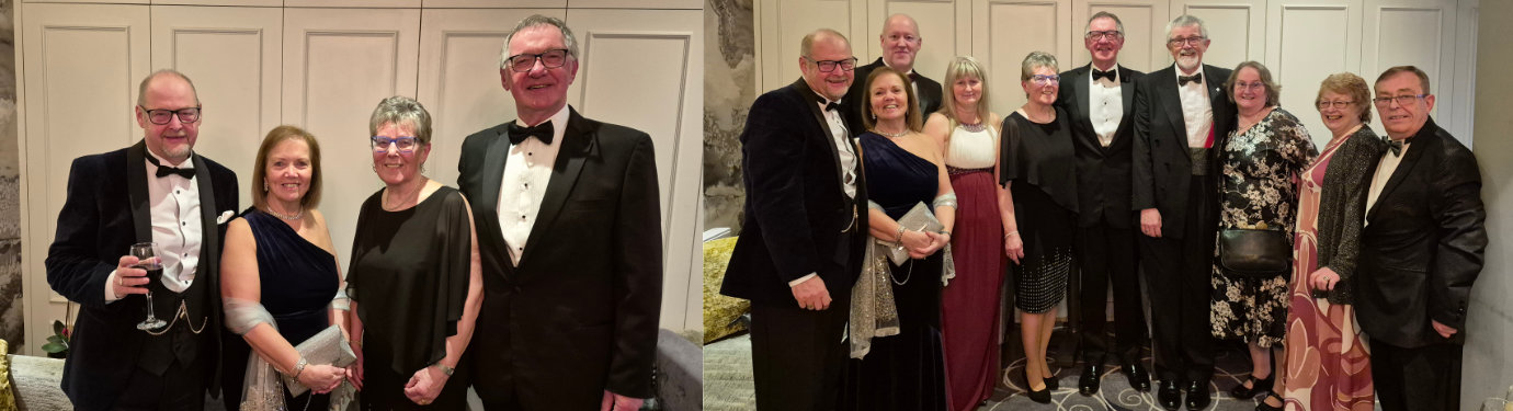 Pictured left from left to right, are: John and Shelagh Cross with Sue and John Robbie Porter. Pictured right from left to right, are: John and Shelagh Cross, Tony and Amanda Farrah, Sue and John Robbie Porter, David and Helen Barr, Elaine and Mike Brown. Pictured left from left to right, are: John and Shelagh Cross with Sue and John Robbie Porter.<br />Pictured right from left to right, are: John and Shelagh Cross, Tony and Amanda Farrah, Sue and John Robbie Porter, David and Helen Barr, Elaine and Mike Brown.