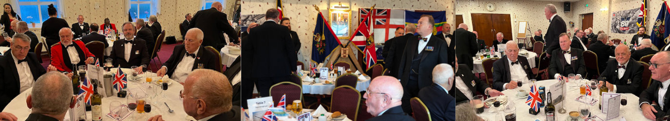 Brethren and guests enjoying the regimental dinner. Brethren and guests enjoying the regimental dinner.