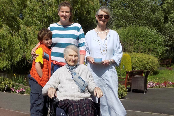Three generations of the Dickinson family. Three generations of the Dickinson family.