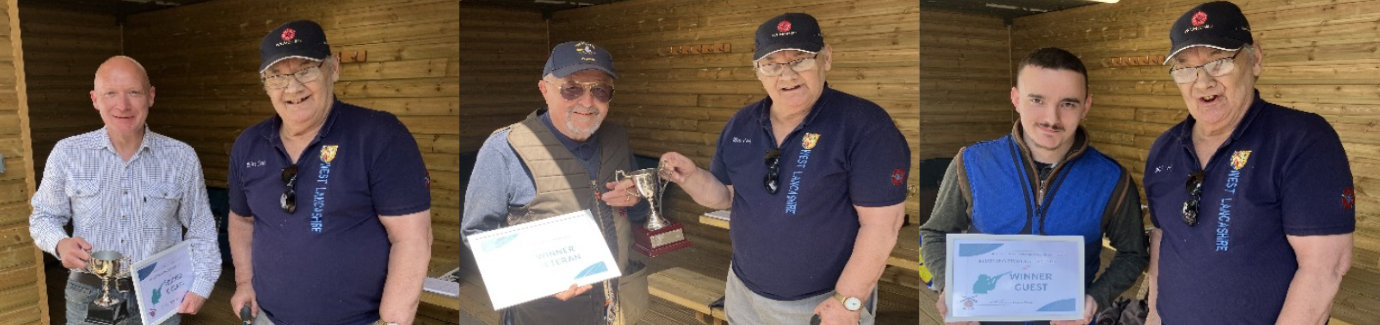 Pictured left: Winner Class C Chris Ramsdale (left) receiving his certificate and trophy from Mike Casey. Pictured centre: Veteran winner Derek Carr (left) receiving his certificate and trophy from Mike Casey. Pictured right: Guest winner Daniel Swarbrick (left) receiving his certificate from Mike Casey. Pictured left: Winner Class C Chris Ramsdale (left) receiving his certificate and trophy from Mike Casey.Pictured centre: Veteran winner Derek Carr (left) receiving his certificate and trophy from Mike Casey. Pictured right: Guest winner Daniel Swarbrick (left) receiving his certificate from Mike Casey.