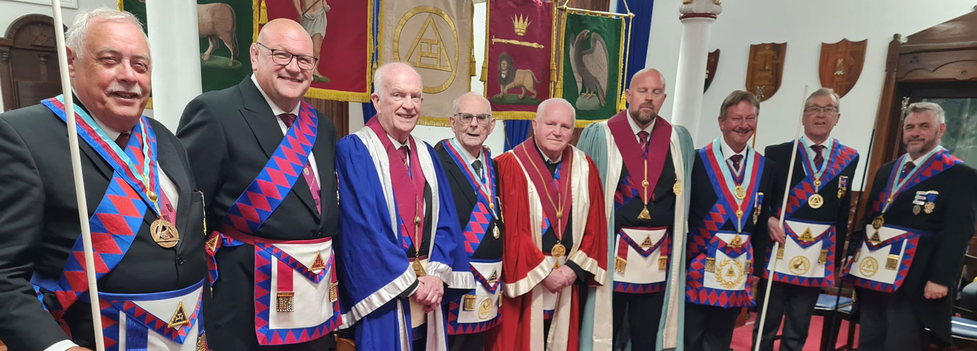 Alan Smith (fourth left) with principal guests. Alan Smith (fourth left) with principal guests.