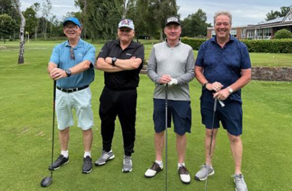 Pictured from left to right, are: Phil Pattullo and Geoff Brown, with visitors. Pictured from left to right, are: Phil Pattullo and Geoff Brown, with visitors.