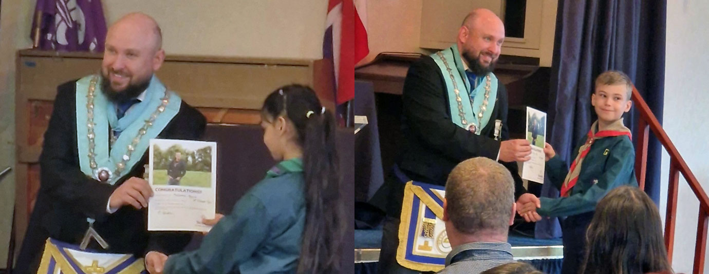 David Parker Jnr presenting awards. David Parker Jnr presenting awards.