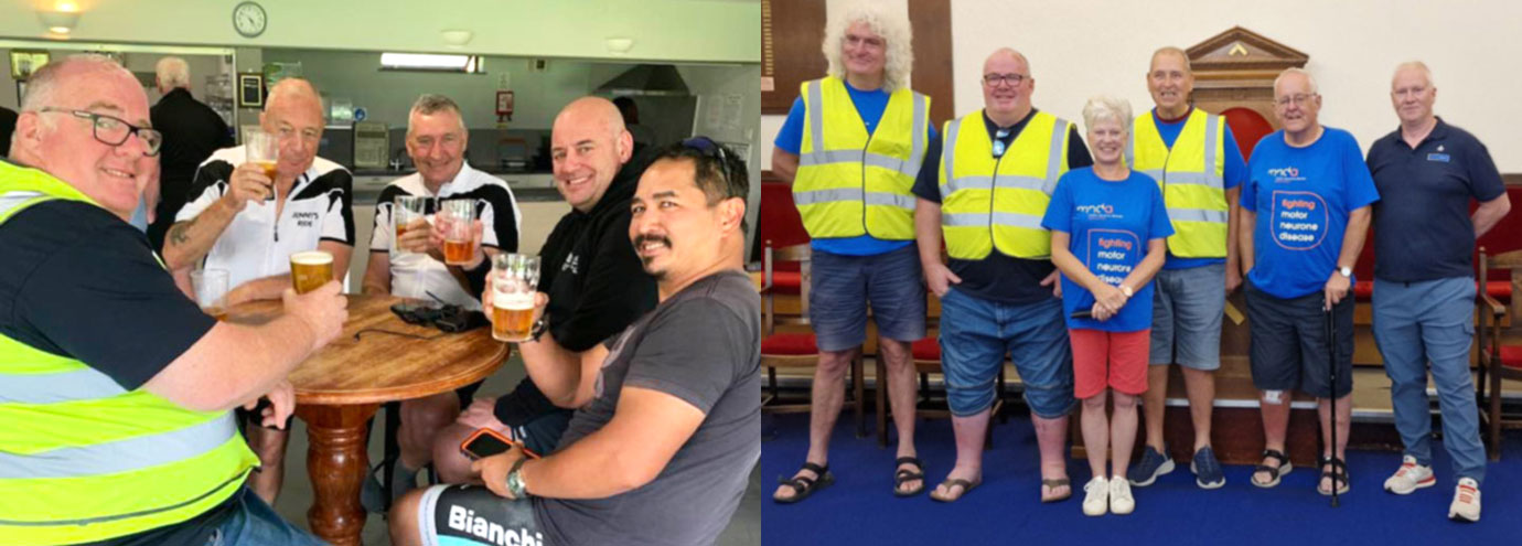 Pictured left: Stage 6 completed; rehydration commenced. Pictured from left to right, are: Duncan Ward, Ray Hamilton, Martín Hamilton, Neil Thomas and Ferdinand Dee. Pictured right: Support crew from left to right, are: George Campbell, Duncan Ward, Jane Ward, Pat Wheeler, Matt Ward and John Moore. Pictured left: Stage 6 completed; rehydration commenced. Pictured from left to right, are: Duncan Ward, Ray Hamilton, Martín Hamilton, Neil Thomas and Ferdinand Dee. Pictured right: Support crew from left to right, are: George Campbell, Duncan Ward, Jane Ward, Pat Wheeler, Matt Ward and John Moore.